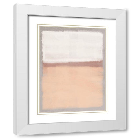 Clean Streaks 3 White Modern Wood Framed Art Print with Double Matting by Prime, Marcus