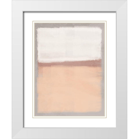 Clean Streaks 3 White Modern Wood Framed Art Print with Double Matting by Prime, Marcus
