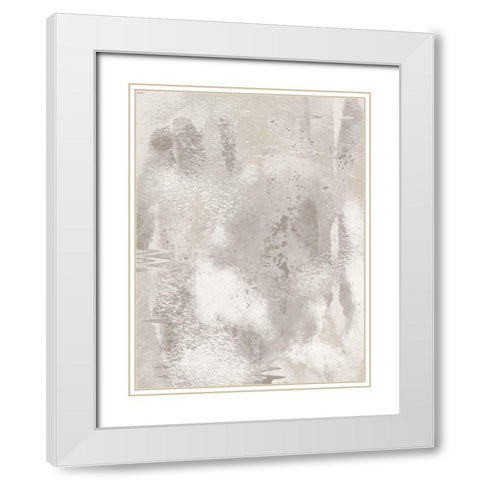 Stone Slate 1 White Modern Wood Framed Art Print with Double Matting by Prime, Marcus