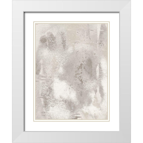 Stone Slate 1 White Modern Wood Framed Art Print with Double Matting by Prime, Marcus