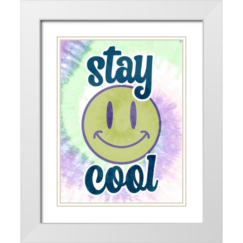 Stay Cool White Modern Wood Framed Art Print with Double Matting by Prime, Marcus