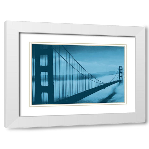 Golden Gate Evening White Modern Wood Framed Art Print with Double Matting by Prime, Marcus