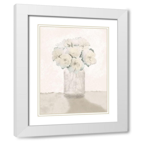 Welcoming Bouquet White Modern Wood Framed Art Print with Double Matting by Prime, Marcus
