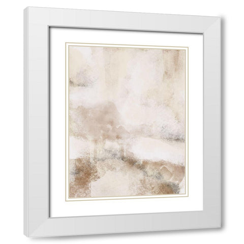 Casual Textures White Modern Wood Framed Art Print with Double Matting by Prime, Marcus