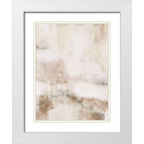 Casual Textures White Modern Wood Framed Art Print with Double Matting by Prime, Marcus