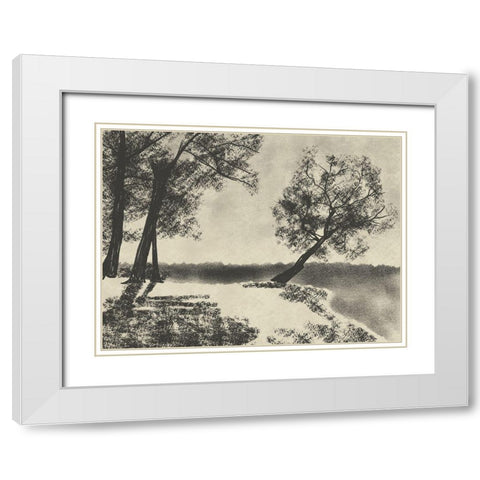 Sketched Views White Modern Wood Framed Art Print with Double Matting by Prime, Marcus