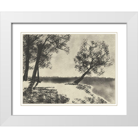 Sketched Views White Modern Wood Framed Art Print with Double Matting by Prime, Marcus