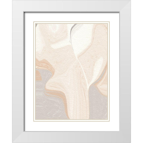 Stone Meditation White Modern Wood Framed Art Print with Double Matting by Prime, Marcus
