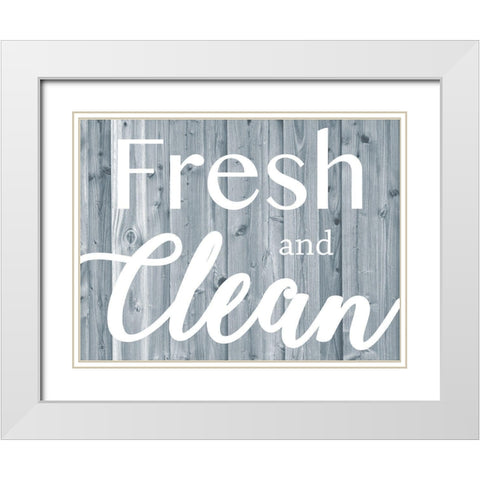 Fresh And Clean White Modern Wood Framed Art Print with Double Matting by Prime, Marcus