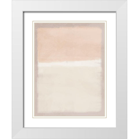 Restful Streaks 1 White Modern Wood Framed Art Print with Double Matting by Prime, Marcus