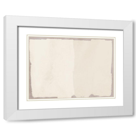 Calm Streaks 1 White Modern Wood Framed Art Print with Double Matting by Prime, Marcus