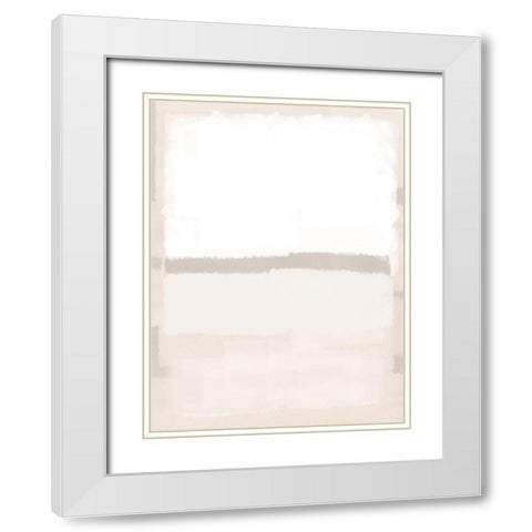 Tranquil Streaks 1 White Modern Wood Framed Art Print with Double Matting by Prime, Marcus