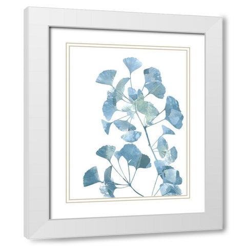 Ginko Life 2 White Modern Wood Framed Art Print with Double Matting by Prime, Marcus