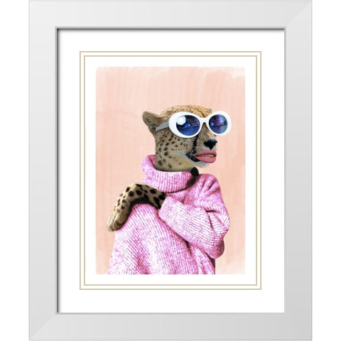 Fahion Diva White Modern Wood Framed Art Print with Double Matting by Prime, Marcus