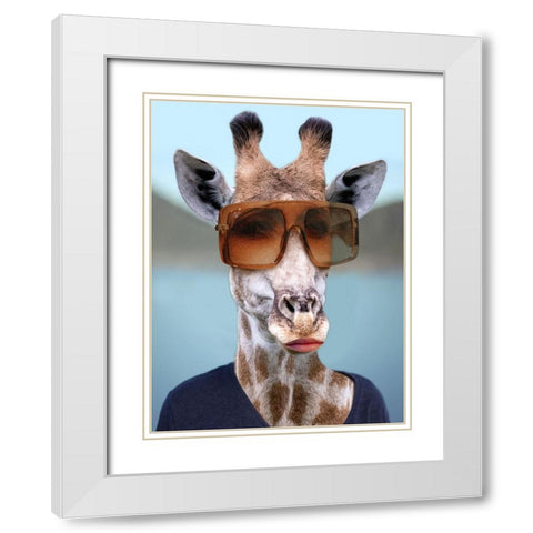 Tall Beauty White Modern Wood Framed Art Print with Double Matting by Prime, Marcus