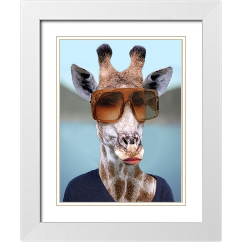 Tall Beauty White Modern Wood Framed Art Print with Double Matting by Prime, Marcus