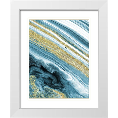 Atmospheric Golden Conclusions 1 White Modern Wood Framed Art Print with Double Matting by Prime, Marcus