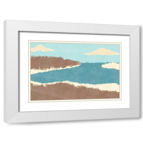 Beach Sights White Modern Wood Framed Art Print with Double Matting by Prime, Marcus