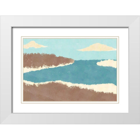 Beach Sights White Modern Wood Framed Art Print with Double Matting by Prime, Marcus