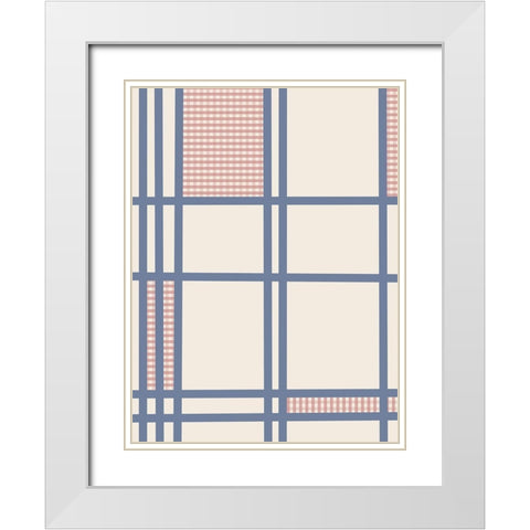 Cali Living White Modern Wood Framed Art Print with Double Matting by Prime, Marcus