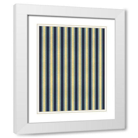 Parallel Separation White Modern Wood Framed Art Print with Double Matting by Prime, Marcus