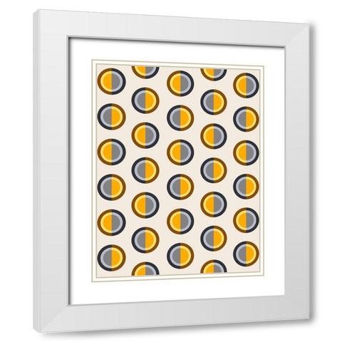 Watching Eyes White Modern Wood Framed Art Print with Double Matting by Prime, Marcus