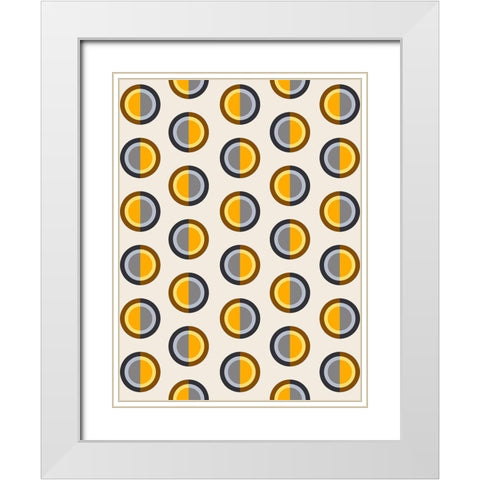Watching Eyes White Modern Wood Framed Art Print with Double Matting by Prime, Marcus