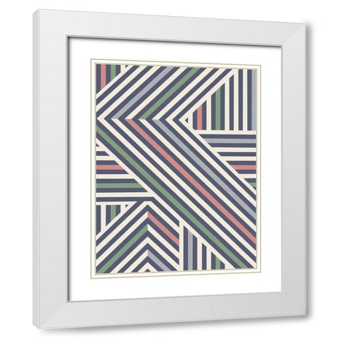 Coastal Angles White Modern Wood Framed Art Print with Double Matting by Prime, Marcus