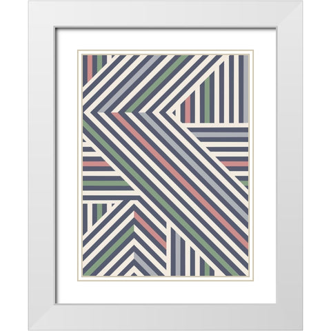Coastal Angles White Modern Wood Framed Art Print with Double Matting by Prime, Marcus