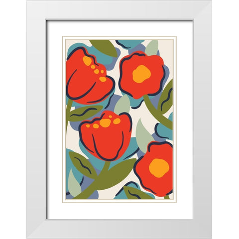 Urban Garden White Modern Wood Framed Art Print with Double Matting by Prime, Marcus