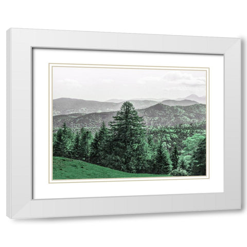 Mountain Beauty White Modern Wood Framed Art Print with Double Matting by Prime, Marcus