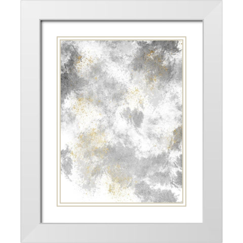 Mesmerizing Marble On White White Modern Wood Framed Art Print with Double Matting by Prime, Marcus