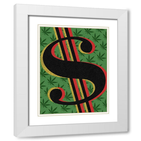 Financial Future White Modern Wood Framed Art Print with Double Matting by Prime, Marcus