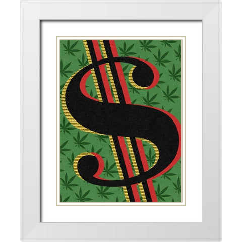 Financial Future White Modern Wood Framed Art Print with Double Matting by Prime, Marcus