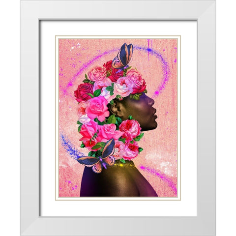 One With Nature White Modern Wood Framed Art Print with Double Matting by Prime, Marcus