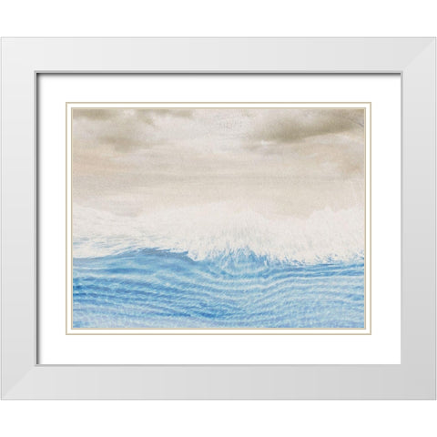 Oceans Inner Breath White Modern Wood Framed Art Print with Double Matting by Prime, Marcus