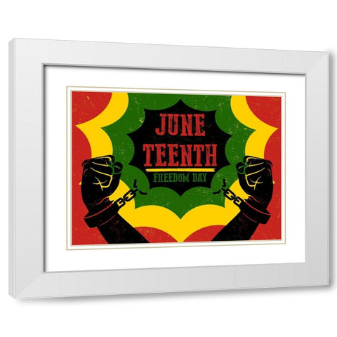 Break Free White Modern Wood Framed Art Print with Double Matting by Prime, Marcus