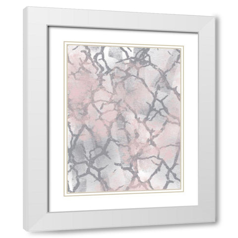 Shattered Visions White Modern Wood Framed Art Print with Double Matting by Prime, Marcus