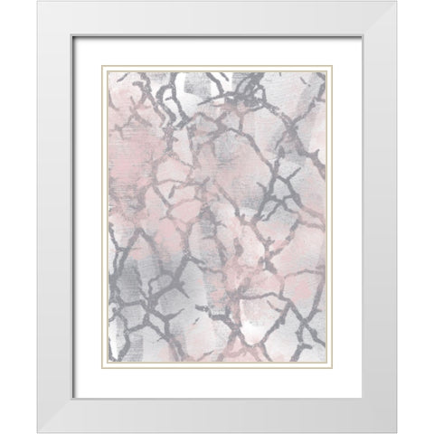 Shattered Visions White Modern Wood Framed Art Print with Double Matting by Prime, Marcus
