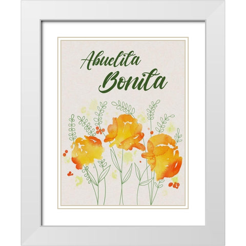 Abuelita Bonita 1 White Modern Wood Framed Art Print with Double Matting by Prime, Marcus