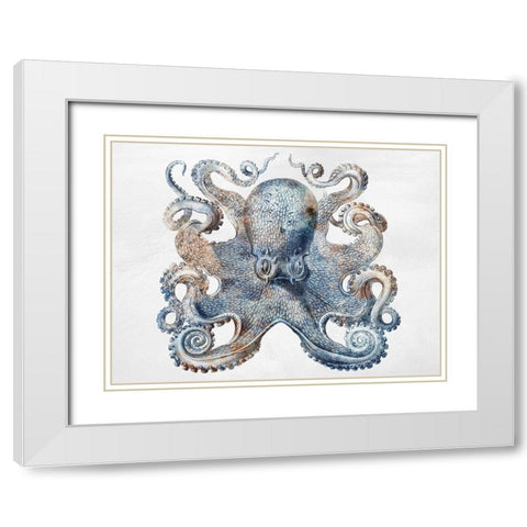 Swimming Ocean Friends 3 White Modern Wood Framed Art Print with Double Matting by Prime, Marcus