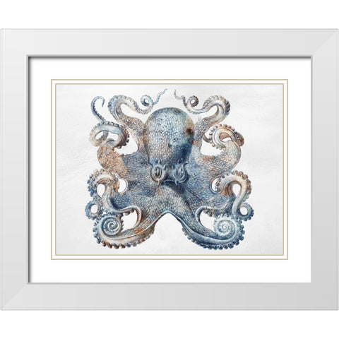 Swimming Ocean Friends 3 White Modern Wood Framed Art Print with Double Matting by Prime, Marcus