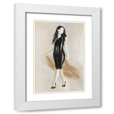 Expressed Fashion 1 White Modern Wood Framed Art Print with Double Matting by Prime, Marcus