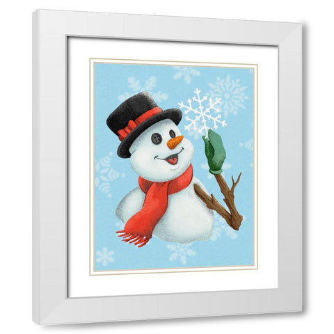 Magic Snowfall White Modern Wood Framed Art Print with Double Matting by Prime, Marcus