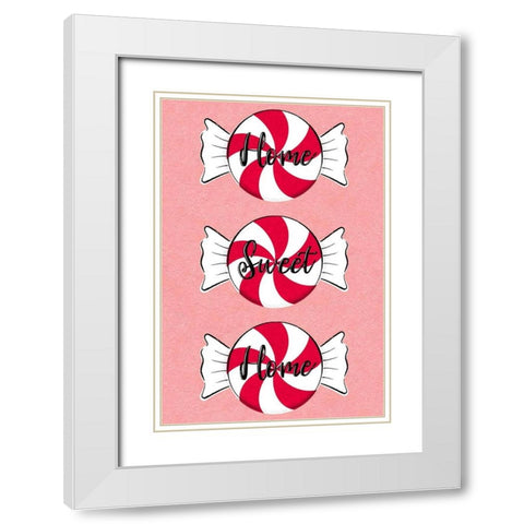 Home Sweet Home White Modern Wood Framed Art Print with Double Matting by Prime, Marcus
