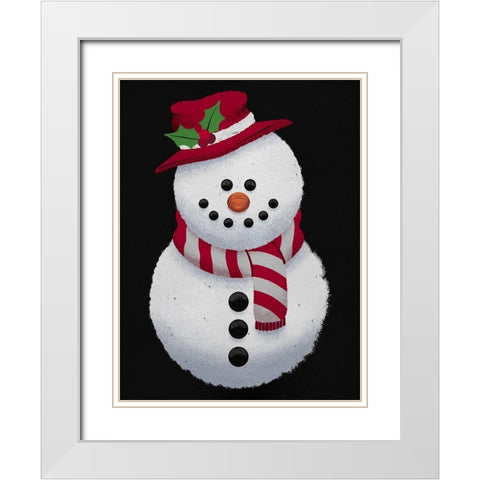 Winter Friend White Modern Wood Framed Art Print with Double Matting by Prime, Marcus