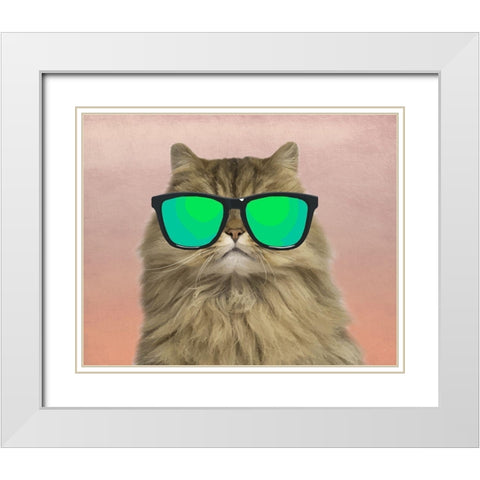 Party Ralph White Modern Wood Framed Art Print with Double Matting by Prime, Marcus