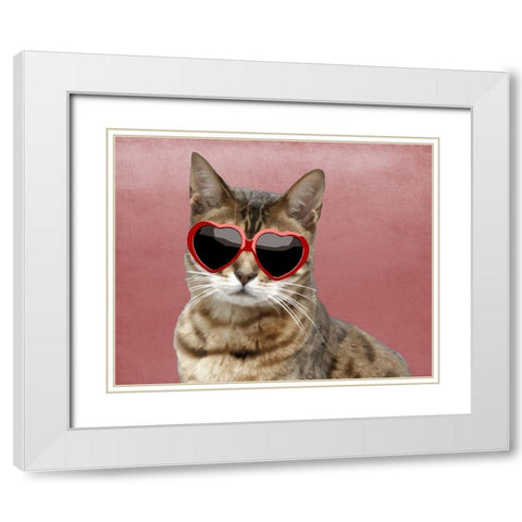 Fabulous Stella White Modern Wood Framed Art Print with Double Matting by Prime, Marcus