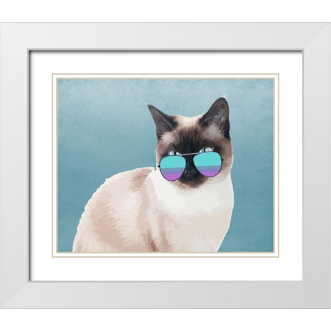 Miami Sam White Modern Wood Framed Art Print with Double Matting by Prime, Marcus