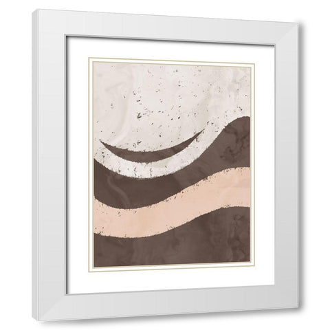Flowing Winds White Modern Wood Framed Art Print with Double Matting by Prime, Marcus